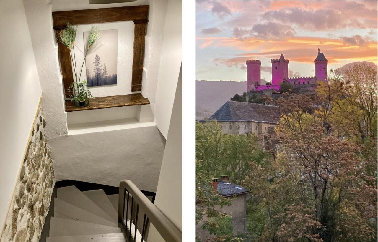 Aux 4 Logis Appart-Hotel - Studio Le Roof - Une Vue Splendide - Petit Dejeuner Inclus 1Ere Nuit Foix Exterior foto
